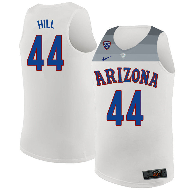 2018 Men #44 Solomon Hill Arizona Wildcats College Basketball Jerseys Sale-White